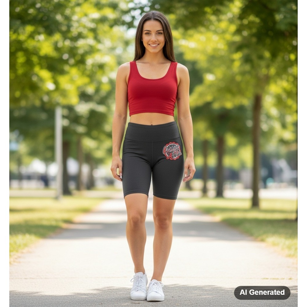 NCAA Women's Alabama Rolling Tide Black Bicycle Bike Shorts -‎ M
